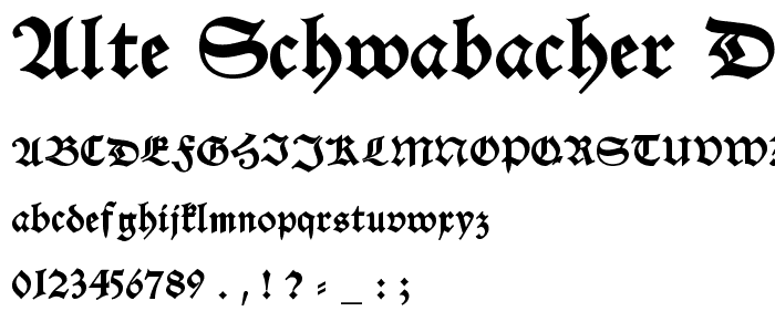 Alte Schwabacher DemiBold font